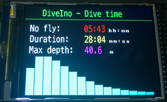Step 13 - Surface time display within 10 minutes of the dive