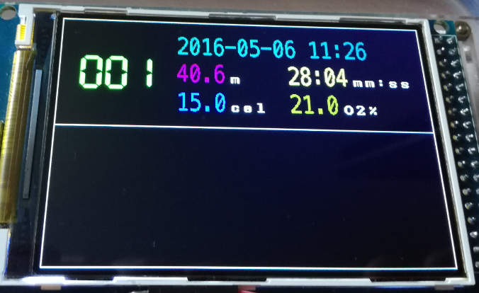 Dive details screen