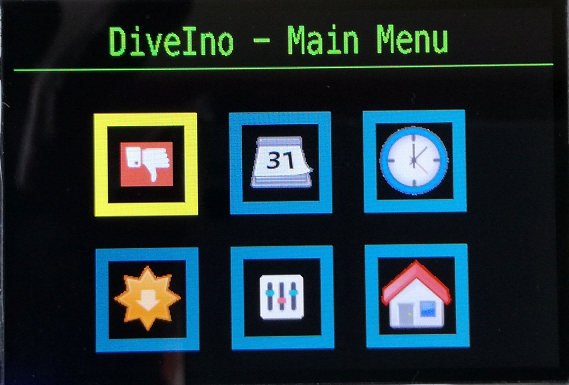 DiveIno - Main Menu
