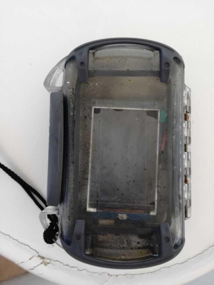 Molten LCD screen view from outside
