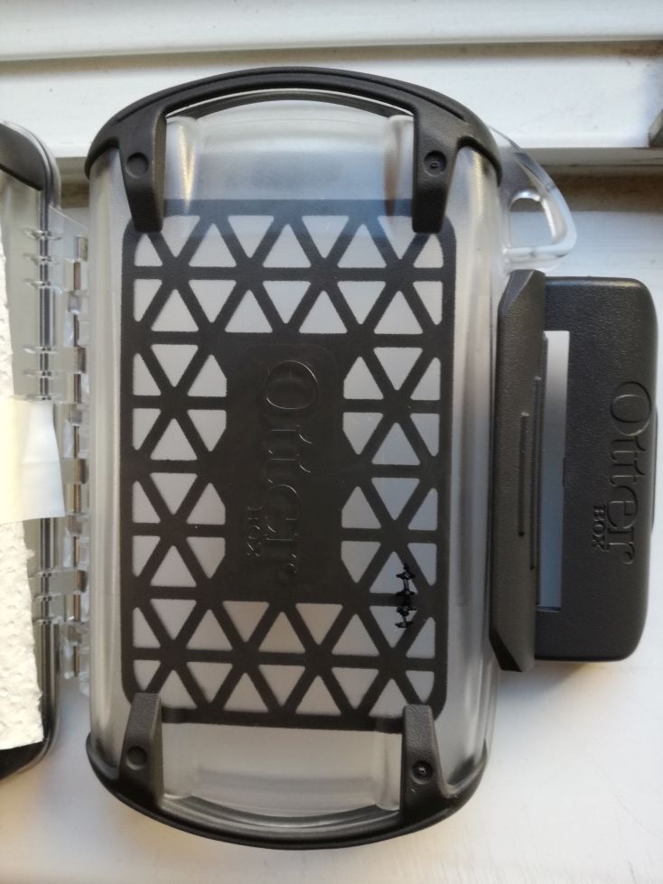 Mark the place of the wire holes on top of the case