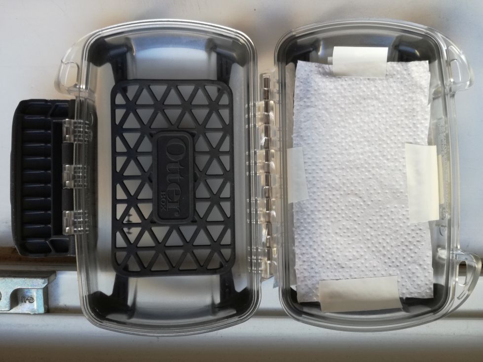 Mask the case in order to prevent damage