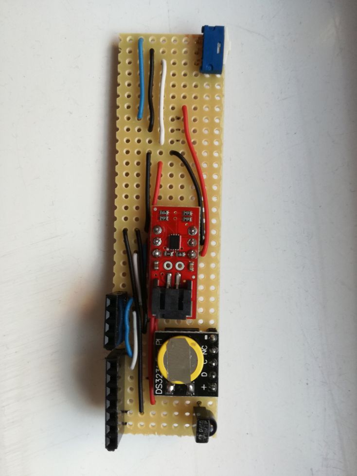 Parts are soldered and connected together without the Power Boost charger module