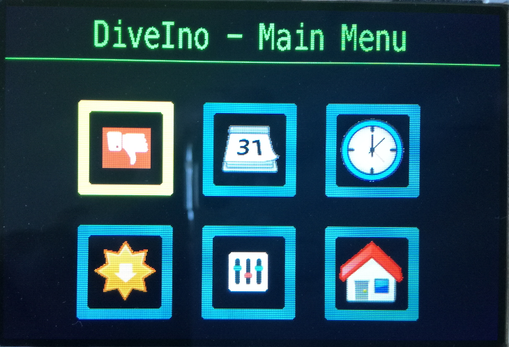 Graphical Main Meno on Arduino Due
