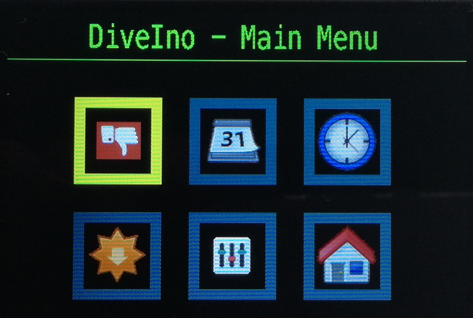 Updated Main Menu with squared buttons