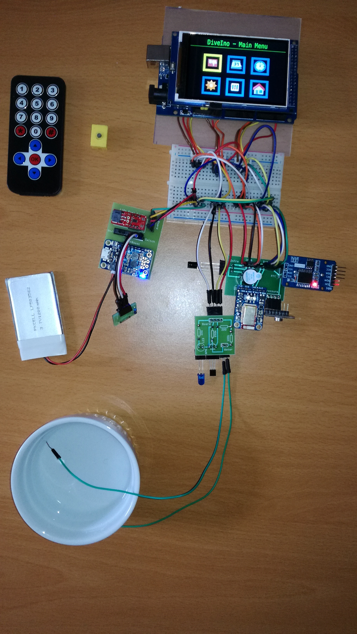 DiveIno on modular fabricated PCB boards