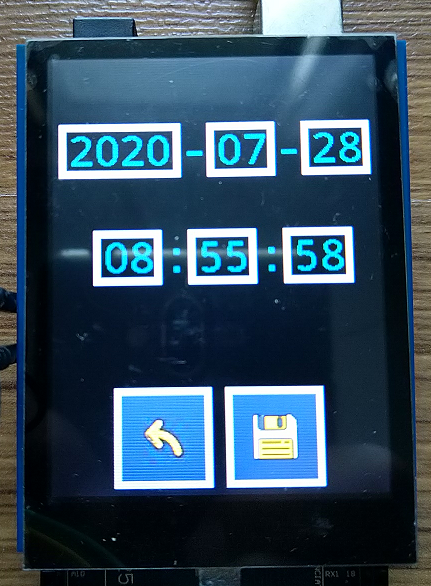 Calendar screen layout