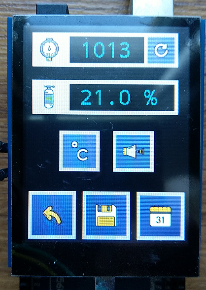 Settings screen layout